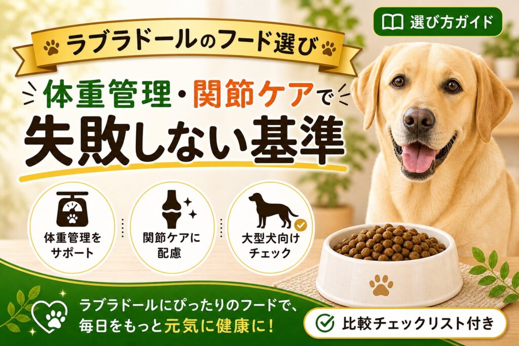 ラブラドールにおすすめのドッグフード｜体重管理・関節ケアで比較