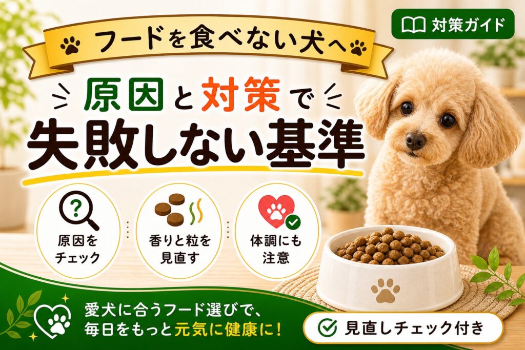 ドッグフードを食べない犬におすすめのフード｜原因と対策