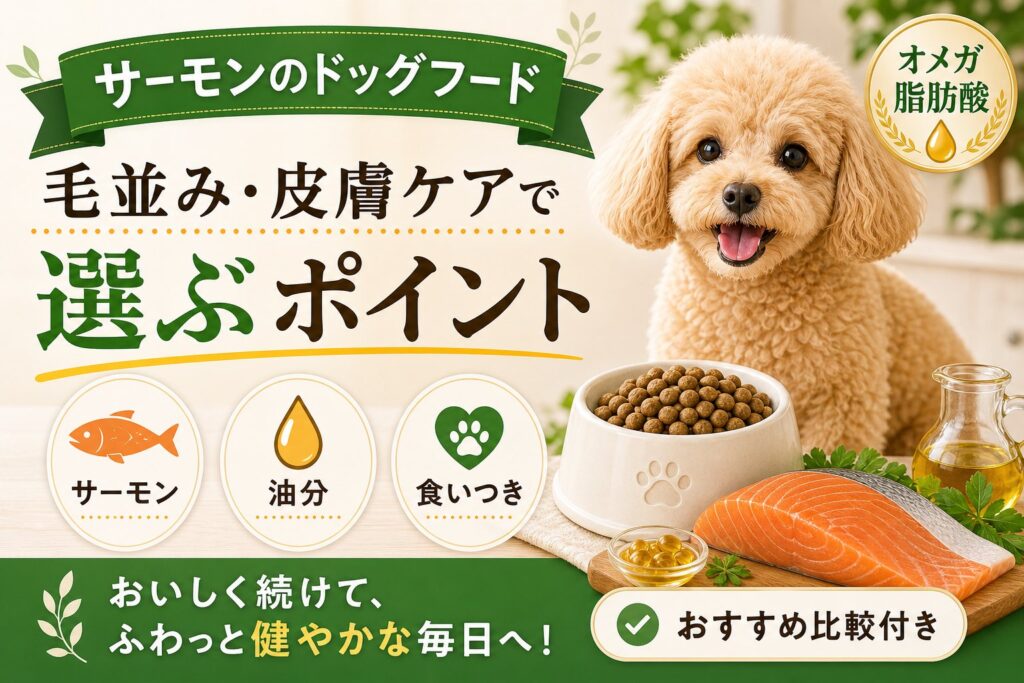 サーモンのドッグフードおすすめ｜毛並み・皮膚ケアで比較