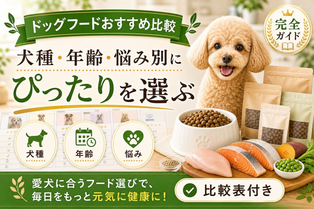 ドッグフードおすすめ比較｜犬種・年齢・悩み別に選ぶ完全ガイド