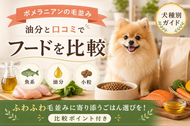 ポメラニアンの毛並みに配慮したドッグフード選び｜油分と口コミで比較