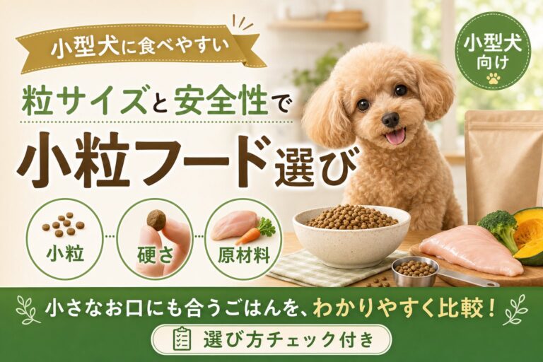 小型犬に食べやすい小粒ドッグフードの選び方｜粒サイズと安全性で比較